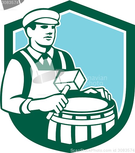 Image of Cooper Barrel Maker Drum Retro Shield