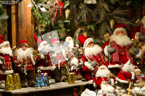 Image of Shops at Christmas at the Tivoli in Copenhagen