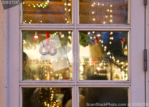 Image of Shops at Christmas at the Tivoli in Copenhagen