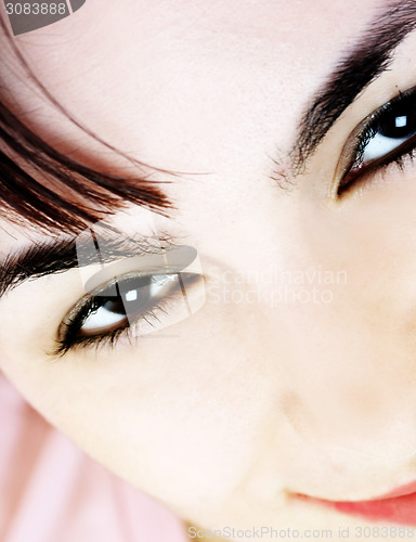 Image of Beautiful young woman face. 