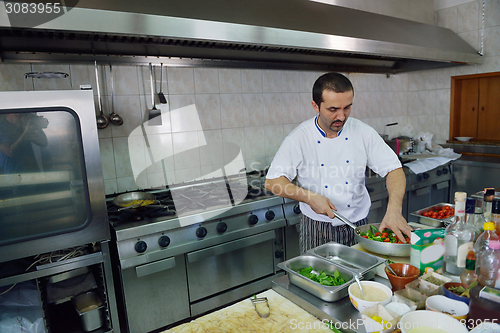 Image of chef preparing food