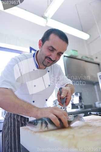 Image of chef preparing food