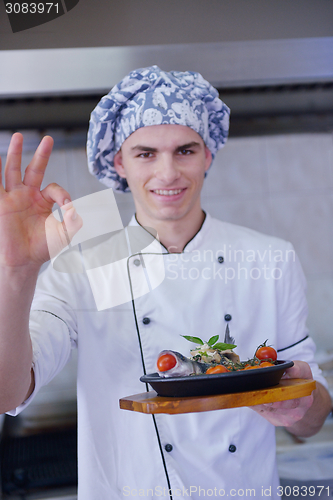 Image of chef preparing food