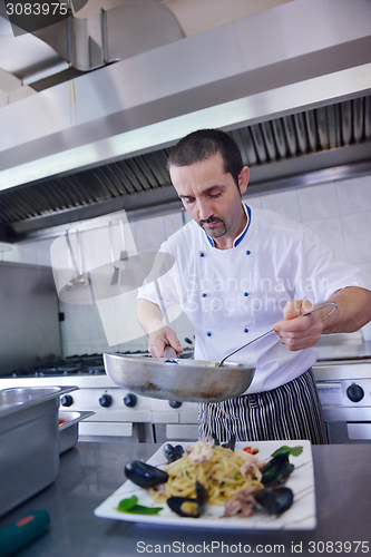 Image of chef preparing food