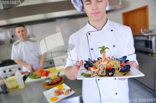 Image of chef preparing food