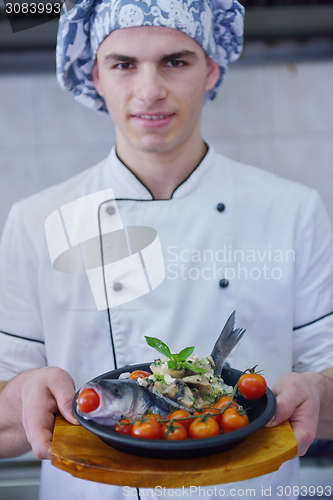 Image of chef preparing food