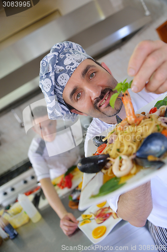 Image of chef preparing food