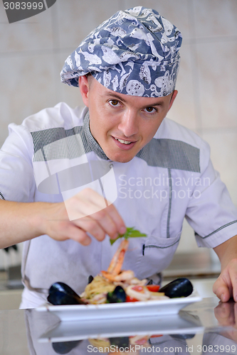 Image of chef preparing food