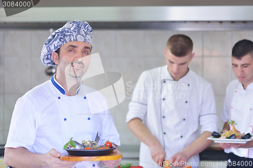 Image of chef preparing food