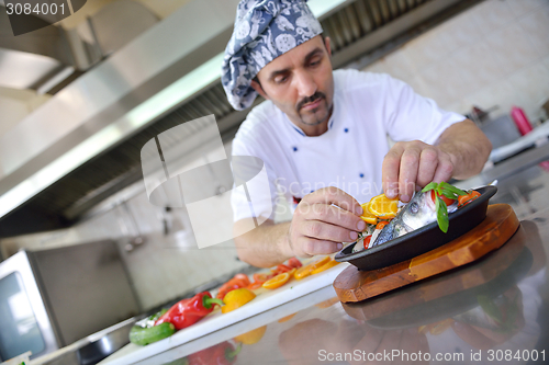 Image of chef preparing food