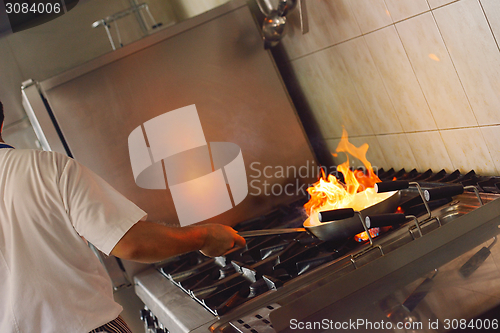 Image of chef preparing food