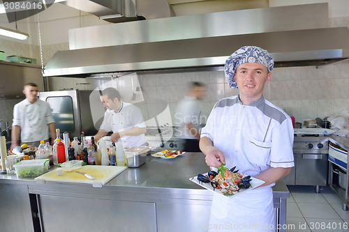 Image of chef preparing food