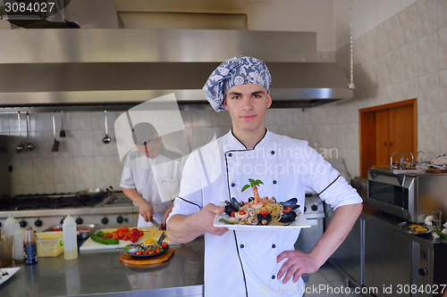 Image of chef preparing food