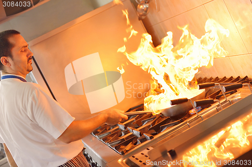 Image of chef preparing food