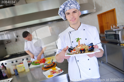 Image of chef preparing food