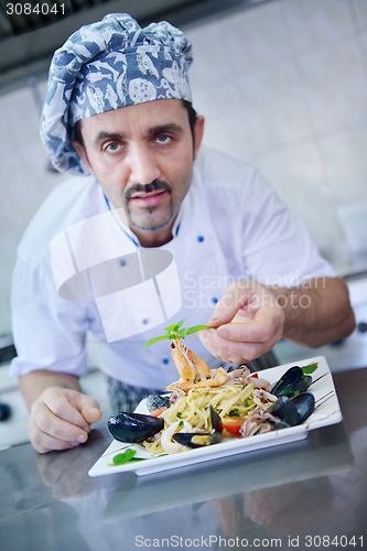 Image of chef preparing food