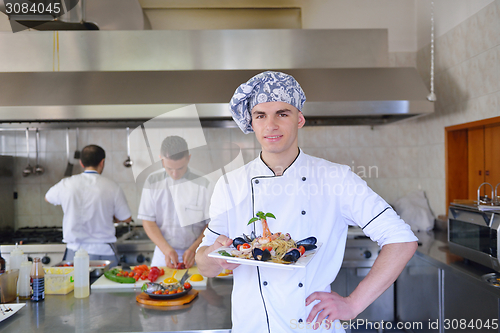 Image of chef preparing food