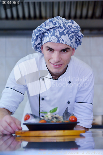 Image of chef preparing food