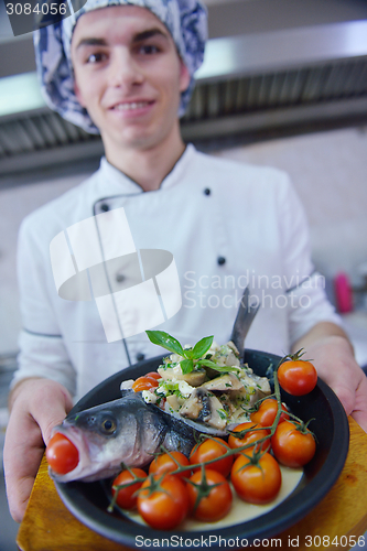 Image of chef preparing food