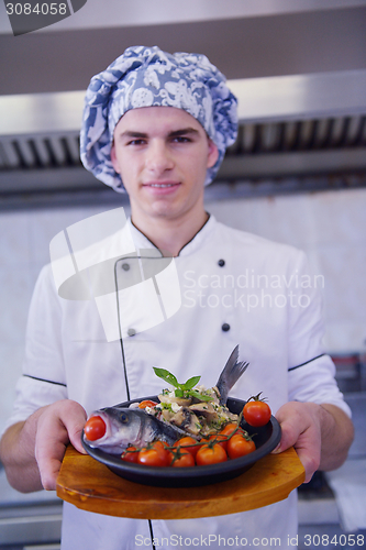 Image of chef preparing food