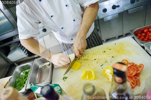 Image of chef preparing food