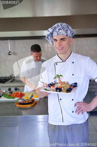 Image of chef preparing food