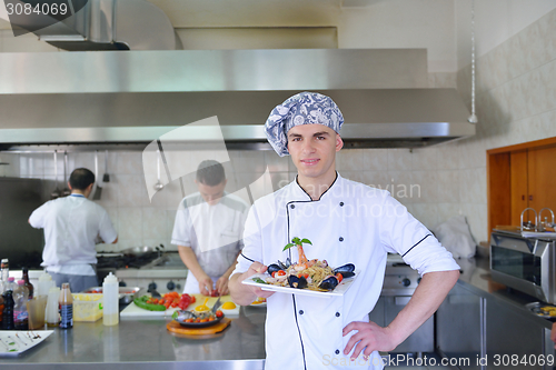 Image of chef preparing food