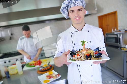 Image of chef preparing food