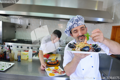 Image of chef preparing food