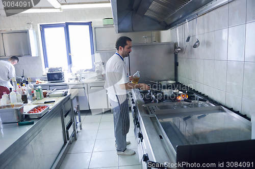 Image of chef preparing food