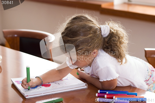 Image of little schoolgirl