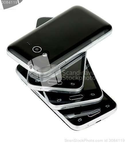 Image of Stack of Smartphones