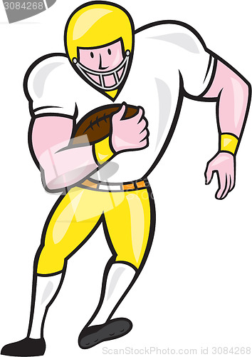 Image of American Football Fullback Front Retro