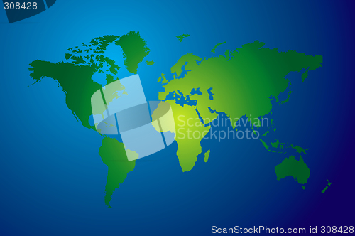 Image of world map modern