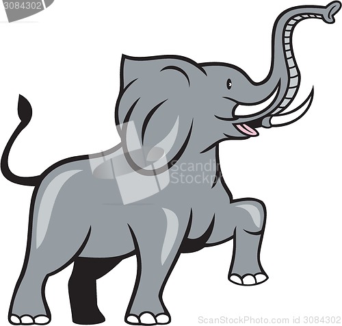 Image of Elephant Marching Prancing Cartoon