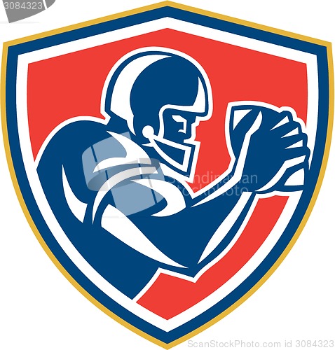 Image of American Football Player Ball Side Shield