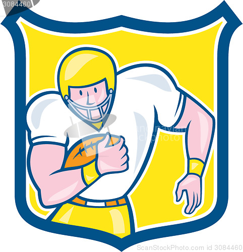 Image of American Football Fullback Shield Retro