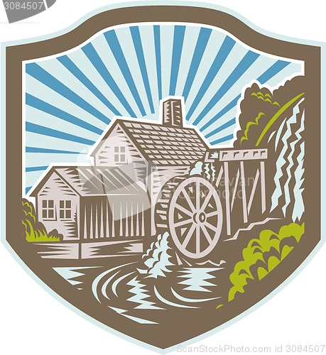 Image of Watermill House Shield Retro