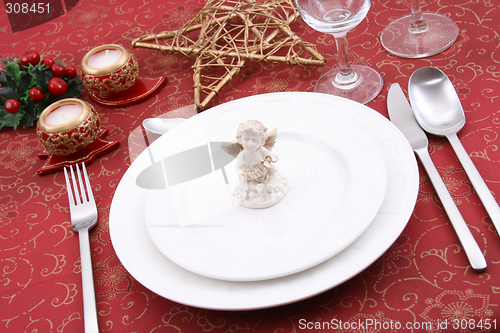 Image of Christmas table setting