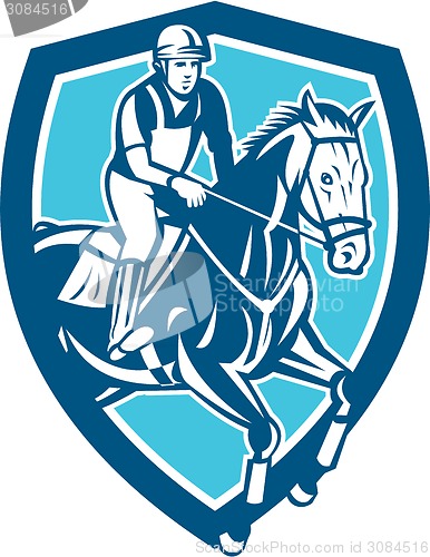 Image of Equestrian Show Jumping Shield Retro