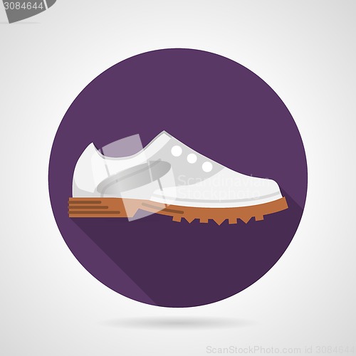Image of Flat vector icon for sports shoes