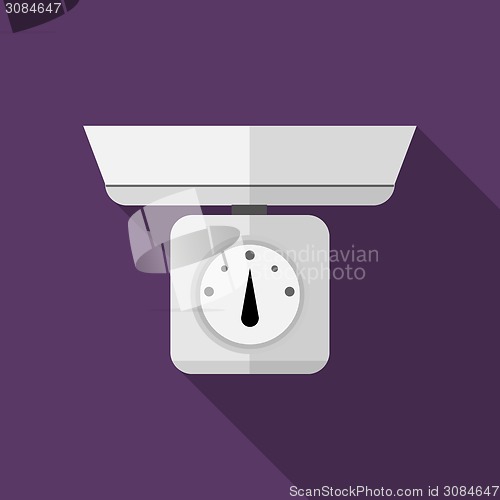 Image of Flat vector icon for kitchen scales