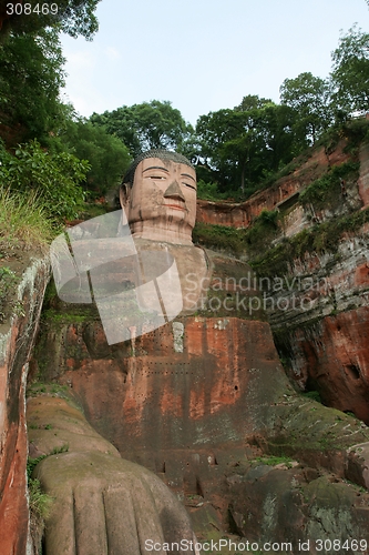 Image of Grand Buddha statue in Leshan, China