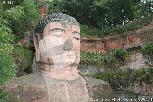 Image of Grand Buddha statue in Leshan, China