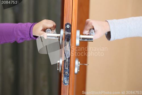 Image of door handle