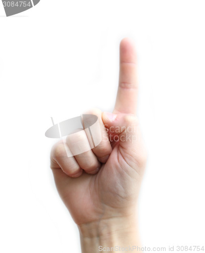 Image of finger pointing