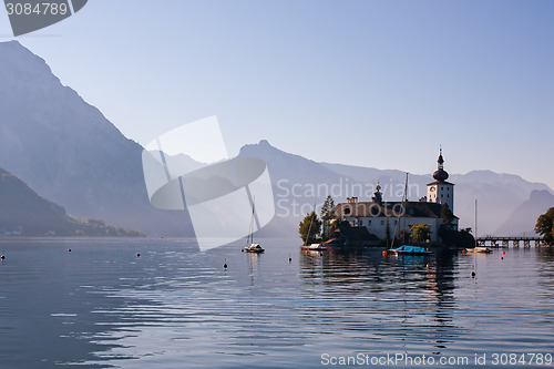 Image of Castle on Traunsee lake in Austria