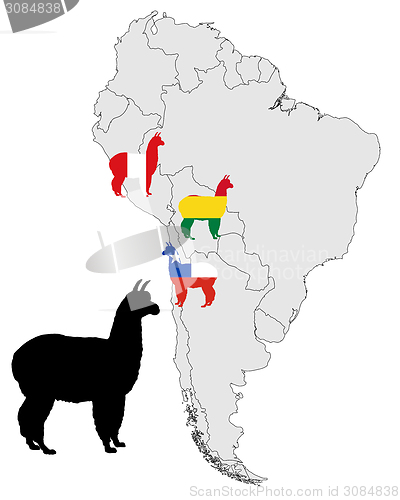 Image of Alpaca range map