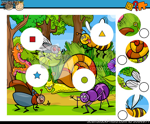 Image of match pieces game cartoon