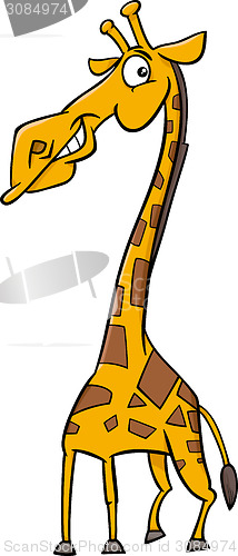 Image of giraffe animal cartoon illustration